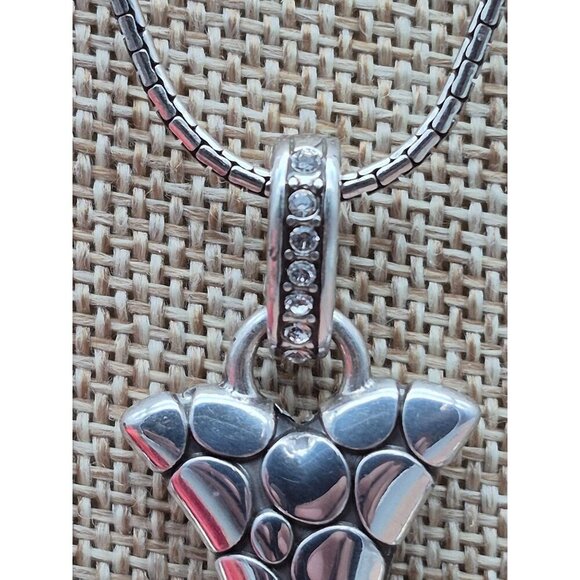Brighton Large "Faith Rocks" Cross Pendant Necklace Reversible Rock Pattern - Picture 8 of 9